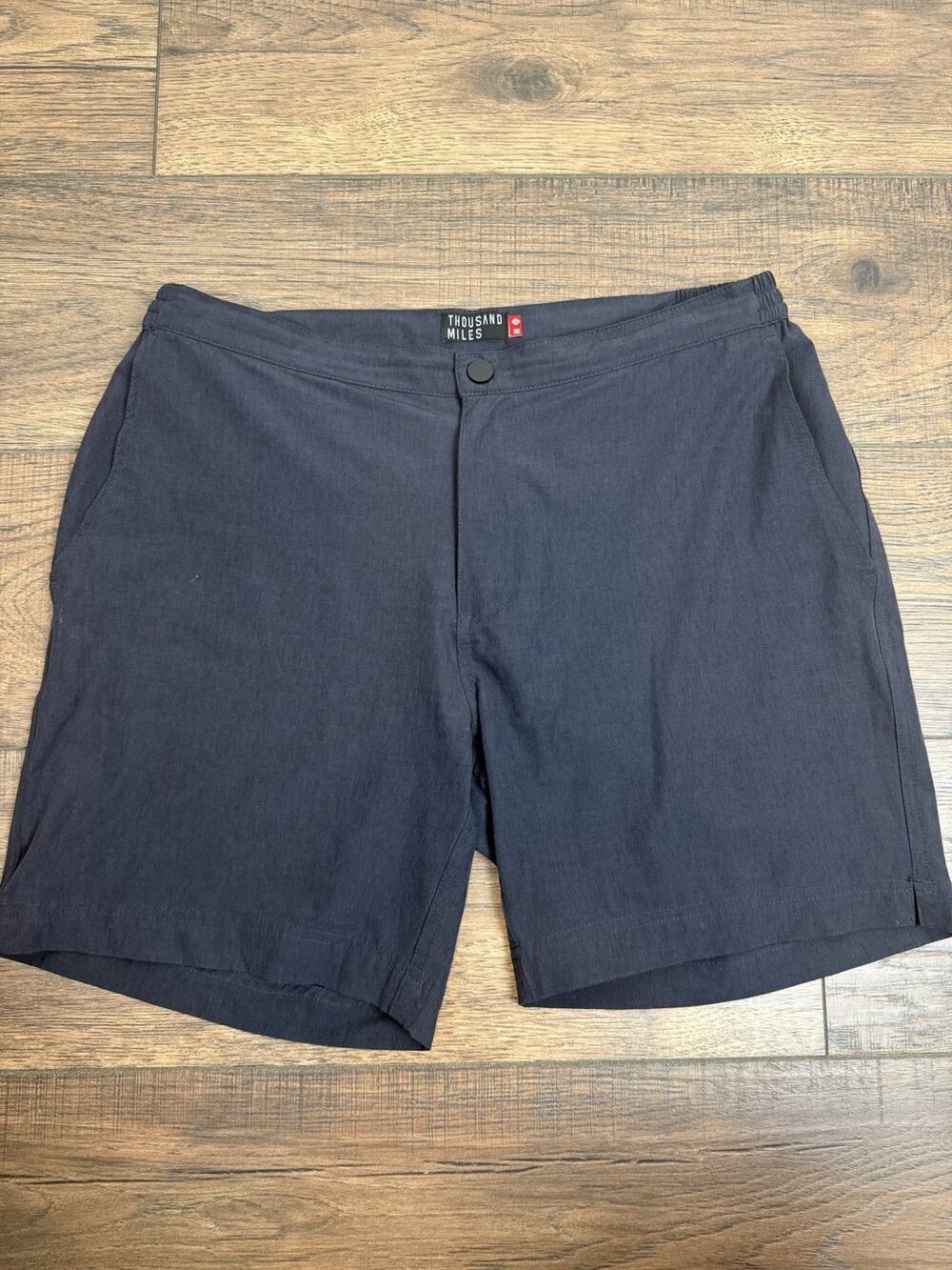 Thousand Miles Men's M Hybrid Training Shorts Black Elastic Waist Activewear